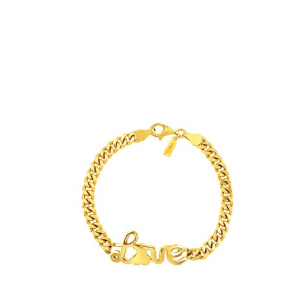 Tous bracelet vermeil silver love bracelet